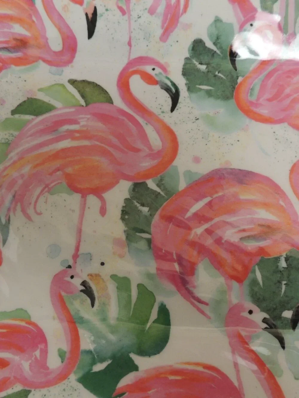 Tommy Bahama Tropical Flamingo Melamine Serving Trays Set of 2